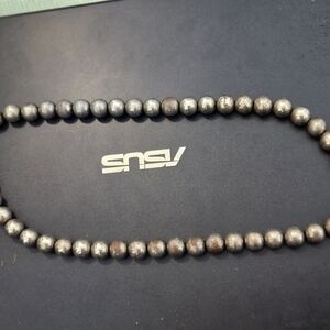 Silver Beaded Necklace